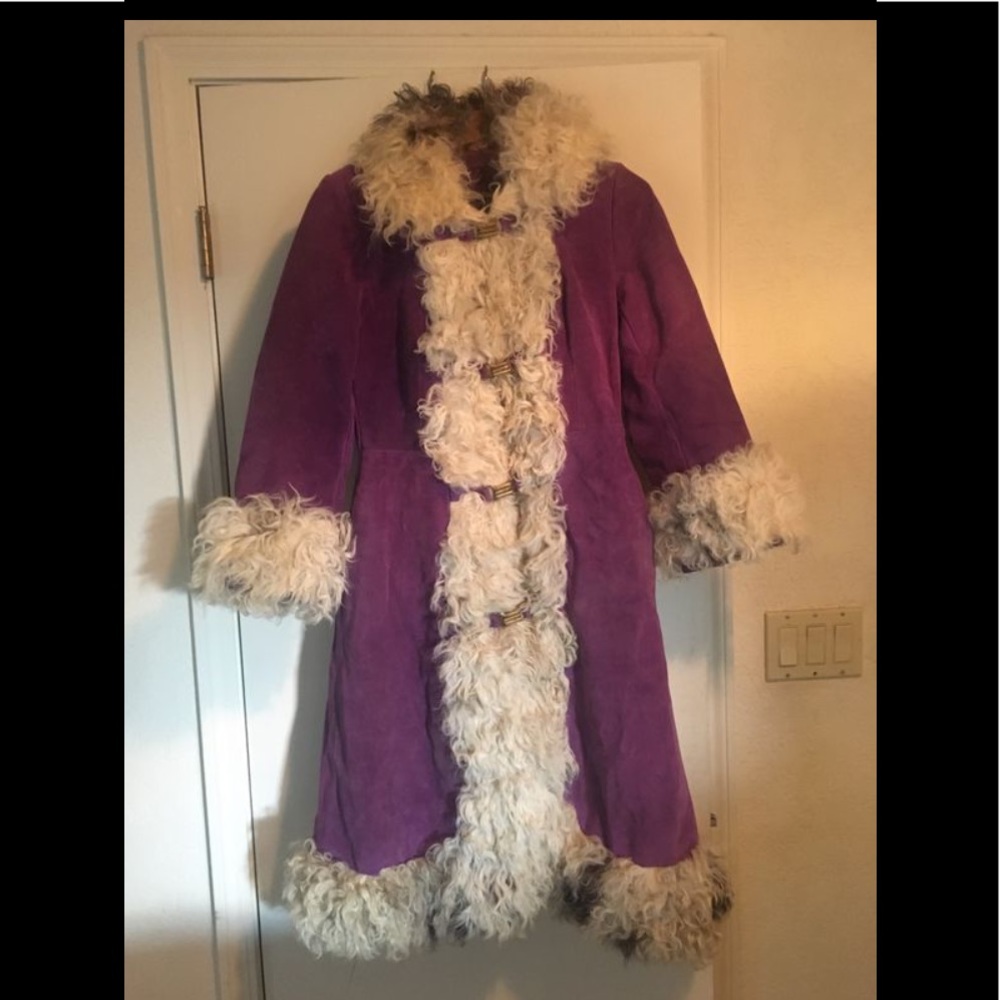 Royal Purple suede- PENNY LANE ALMOST FAMOUS STYLE